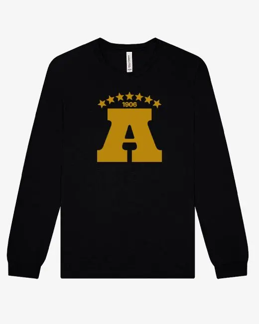 Old Gold Big A Long-Sleeve Black T-Shirt